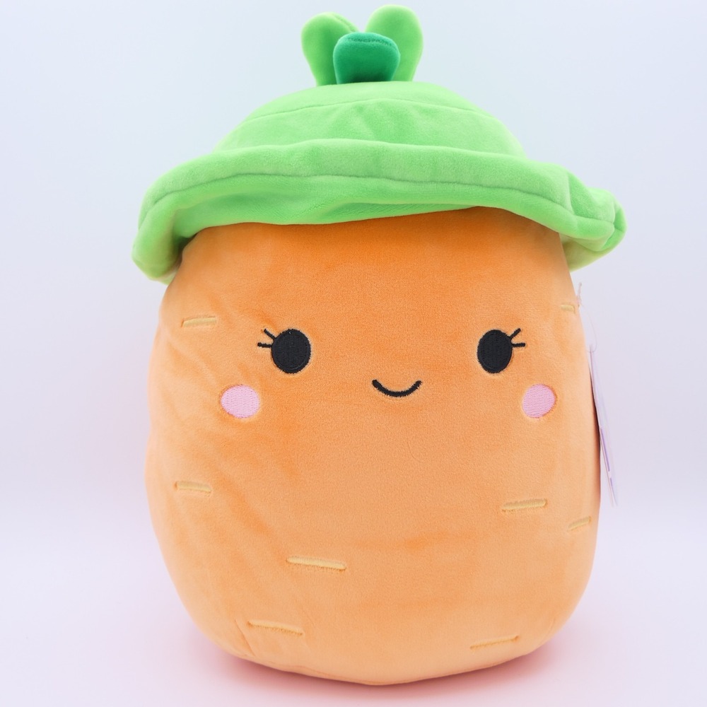 Original Squishmallows Caroleena The Carrot in Hat 11" Plush Easter 2025 w/ Tag